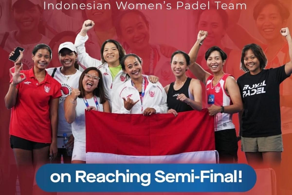 Tanpa Kekalahan, Timnas Padel Putri Indonesia Lolos Semifinal FIP Asia Cup 2025 