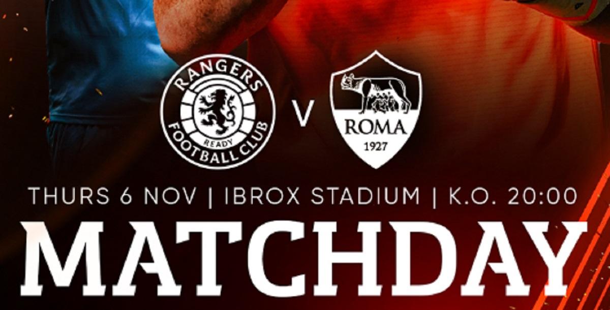 Tempat Menonton Rangers vs AS Roma di Liga Europa 2025-2026
