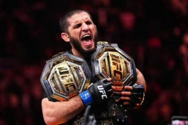 DAPAT DOUBLE! Islam Makhachev Bantai Jack Maddalena, Amankan Gelar Kelas Welter UFC 322!