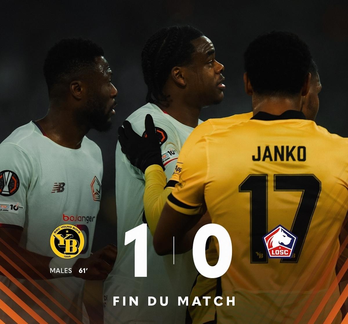 Calvin Verdonk Cedera, Lille Kalah di Markas Young Boys 0-1