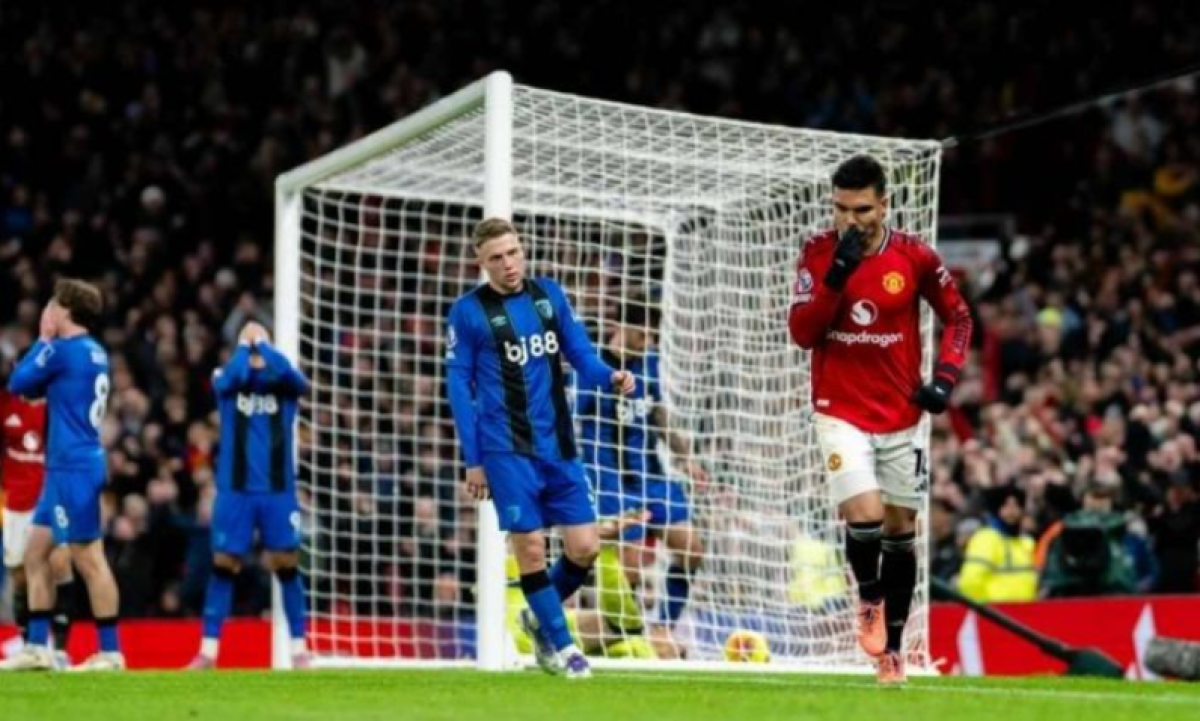 Drama 8 Gol di Old Trafford, Manchester United Ditahan Imbang Bournemouth 4-4!