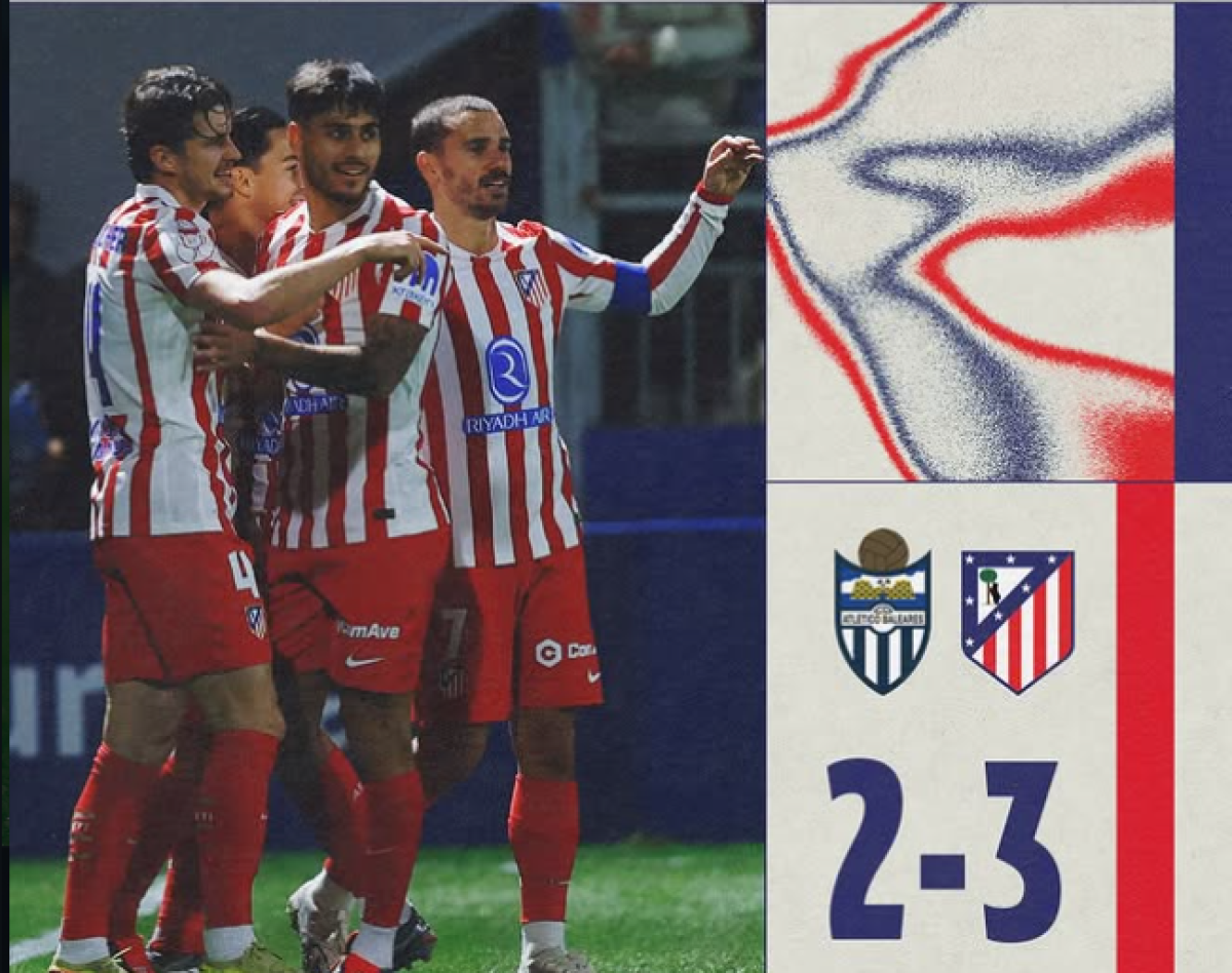 Griezmann Gemilang, Atletico Madrid Susah Payah Singkirkan Atletico Baleares di Copa del Rey