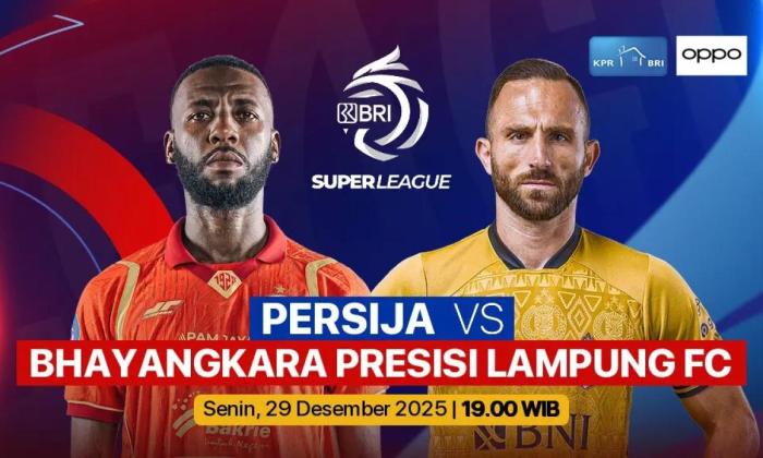 Link Live Streaming Persija vs Bhayangkara FC di BRI Super League 