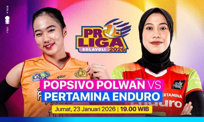 Jadwal dan Streaming Proliga 2026 Hari Ini: Jakarta Popsivo vs Pertamina Enduro