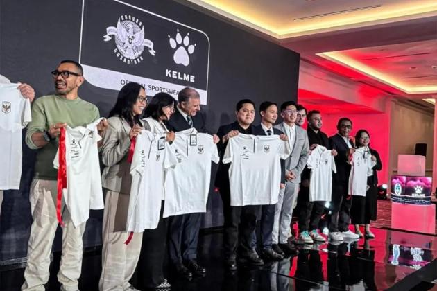 Kelme Jadi Jersey Resmi Timnas Indonesia, Jalin Kontrak hingga 2030