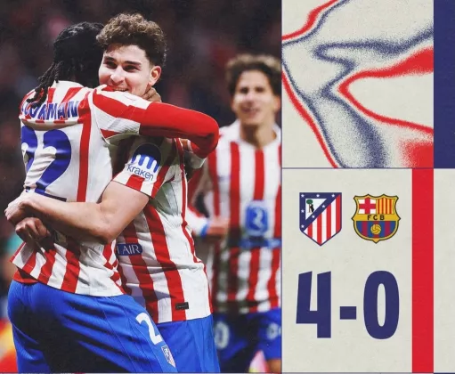 SANGAR! Atletico Madrid  Bantai Barcelona 4-0 di Leg Pertama Semifinal!