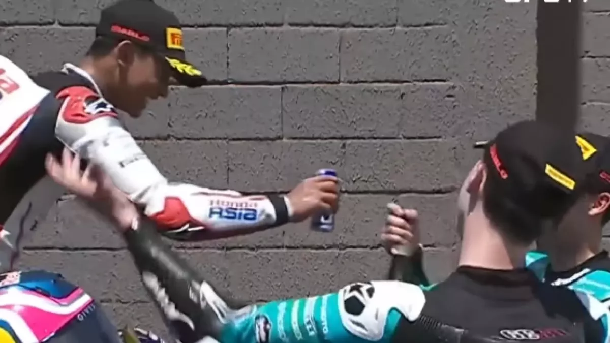 No Alcohol, Selebrasi Podium Veda Tuai Respek dari Fans Moto3 Indonesia