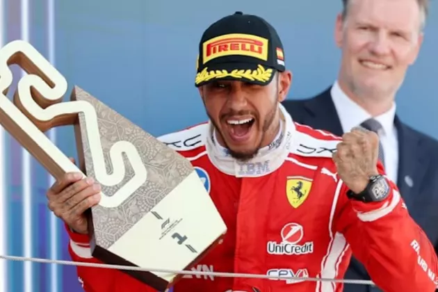 Lewis Hamilton Toreh Sejarah Baru! Raih Kemenangan Bersama Ferrari di Grand Prix Barcelona