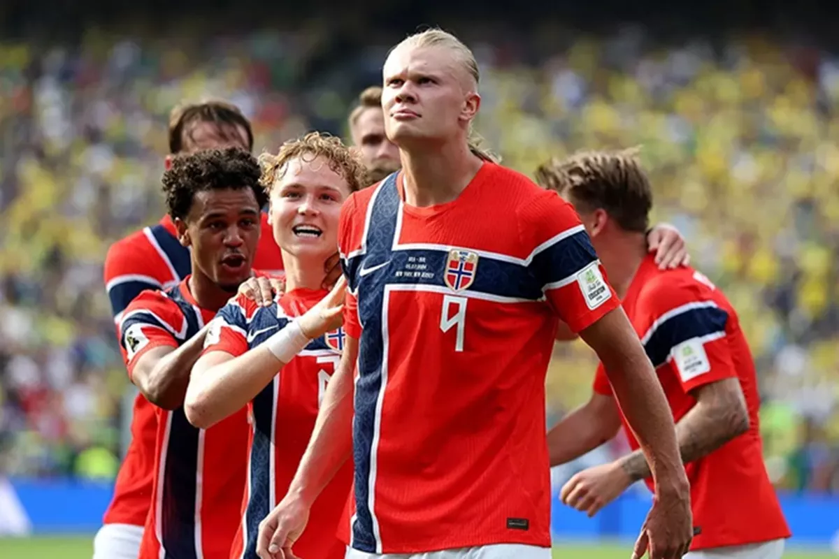Haaland Menggila! Cuma Butuh 2 Peluang untuk Singkirkan Brasil dari Piala Dunia 2026