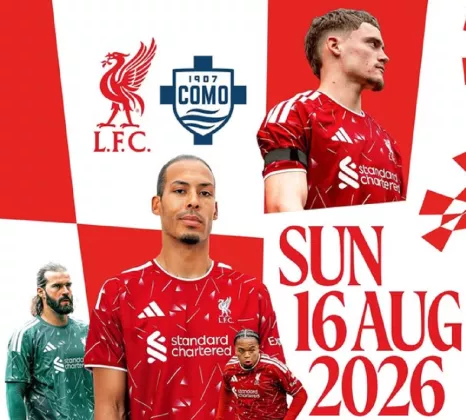 Link Live Streaming Liverpool vs Como di Laga Uji Coba