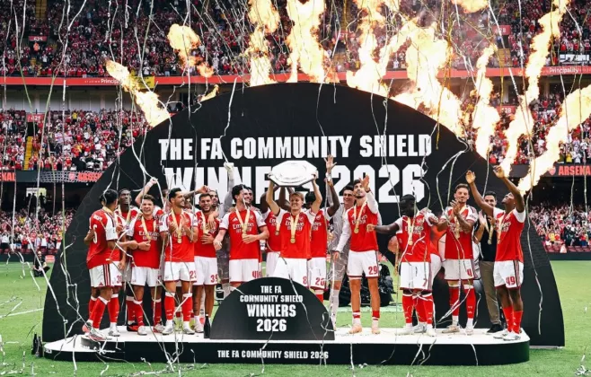 Rapor Pemain Arsenal Usai Gilas Manchester City di Community Shield: Calafiori Bintang Utama, Tzolis Memukau