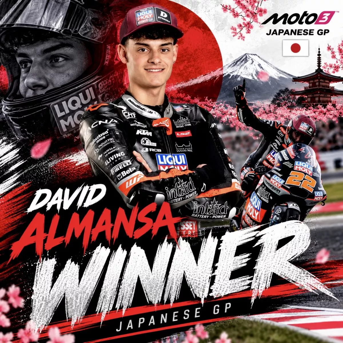 David Almansa Kampiun Moto3 Jepang 2026, Veda Ega Pratama Amankan Finis Poin ke-11