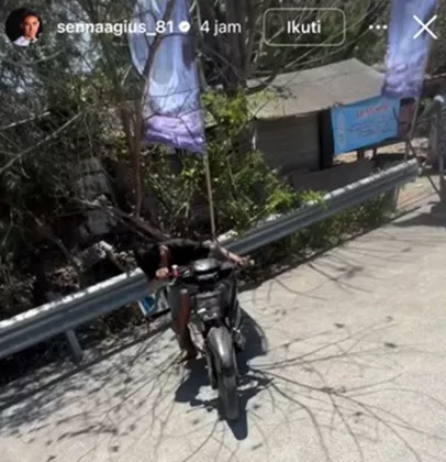 Aksi Kocak Pembalap Moto2 Senna Agius Kepergok Bocah Mandalika Geber Motor Knalpot Brong