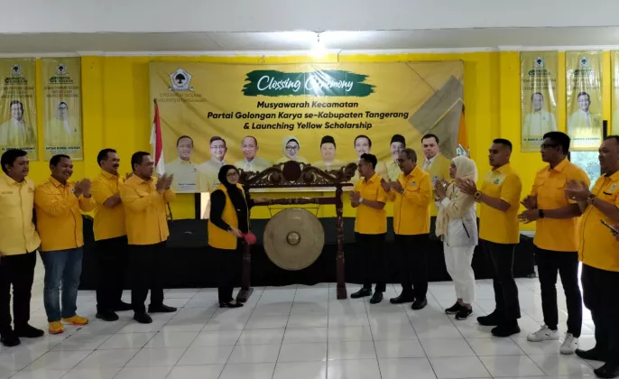 Golkar Kabupaten Tangerang Tuntaskan Muscam Lebih Cepat, Luncurkan Program Beasiswa