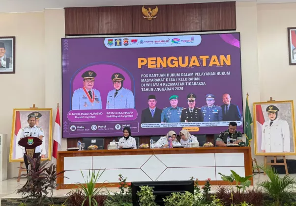 Tingkatkan Kesadaran Hukum Warga, Kecamatan Tigaraksa Kuatkan Posbakum Desa