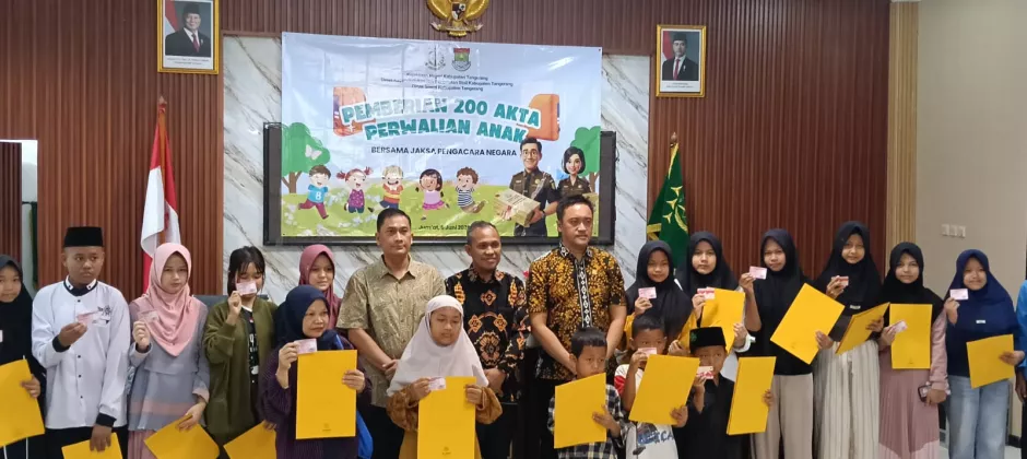 Kejari Kabupaten Tangerang Fasilitasi Penerbitan KIA untuk 200 Anak Yatim Piatu