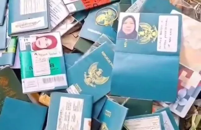 Viral Video Puluhan Paspor Diduga Milik Jemaah Haji dan Umrah Berserakan di BSD