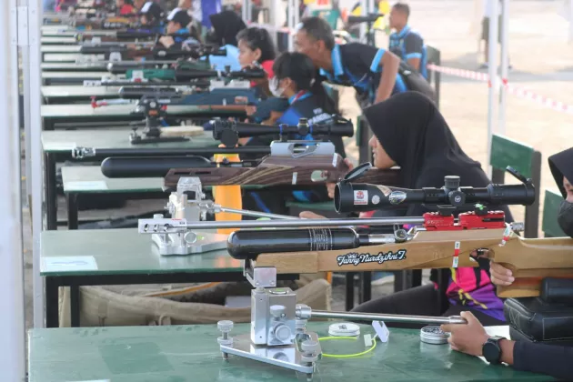 Cabor Menembak Kabupaten Tangerang Borong 5 Emas di Popda Banten 2026