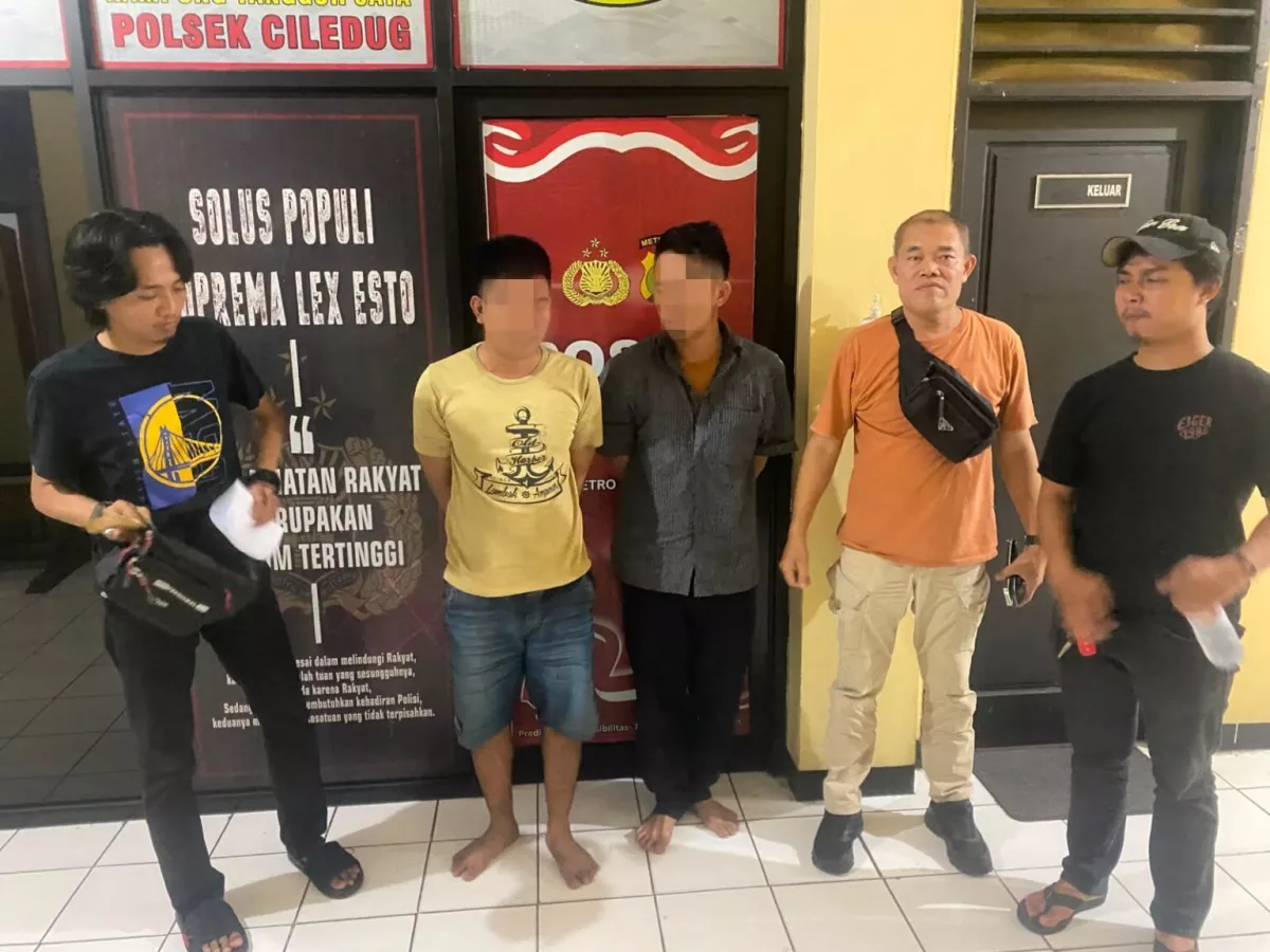 Polsek Ciledug Tangkap Dua Pencuri Sepeda Motor di Ciputat