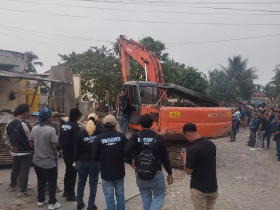 Eksekusi Bangunan Liar di Cisoka Tangerang Ricuh, 4 Orang Ditangkap Polisi