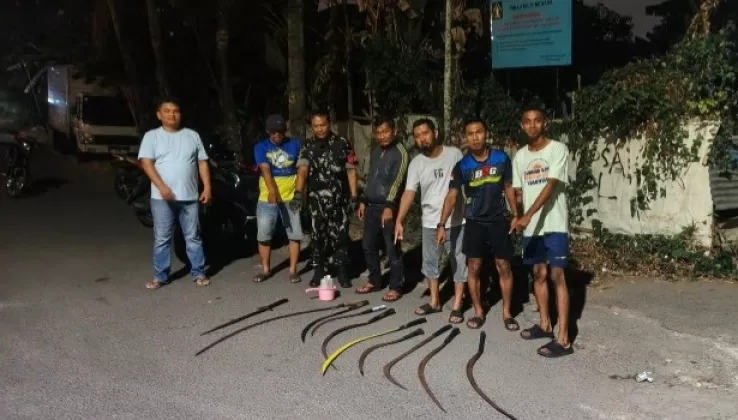 Polisi Bubarkan Kerumunan Remaja di Tanah Tinggi Tangerang, 8 Senjata Tajam Disita