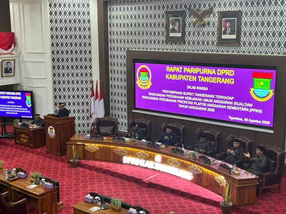 DPRD Kabupaten Tangerang Bahas Perubahan KUA-PPAS 2026, Pendapatan Daerah Naik Jadi Rp8,76 Triliun