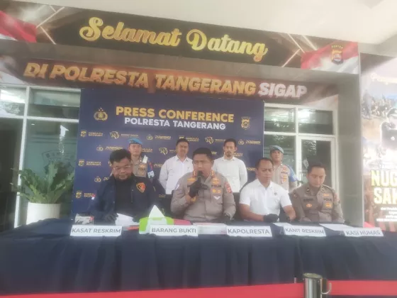 5 Tersangka Pengeroyokan dan Kekerasan Seksual Pegawai Bank Keliling Ditangkap Polresta Tangerang