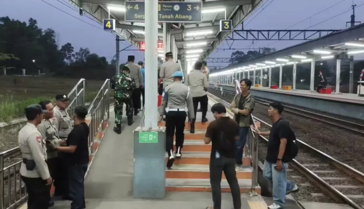 Jelang Demo Jakarta 27 Agustus, Polresta Tangerang Sekat Stasiun Tigaraksa dan Daru!