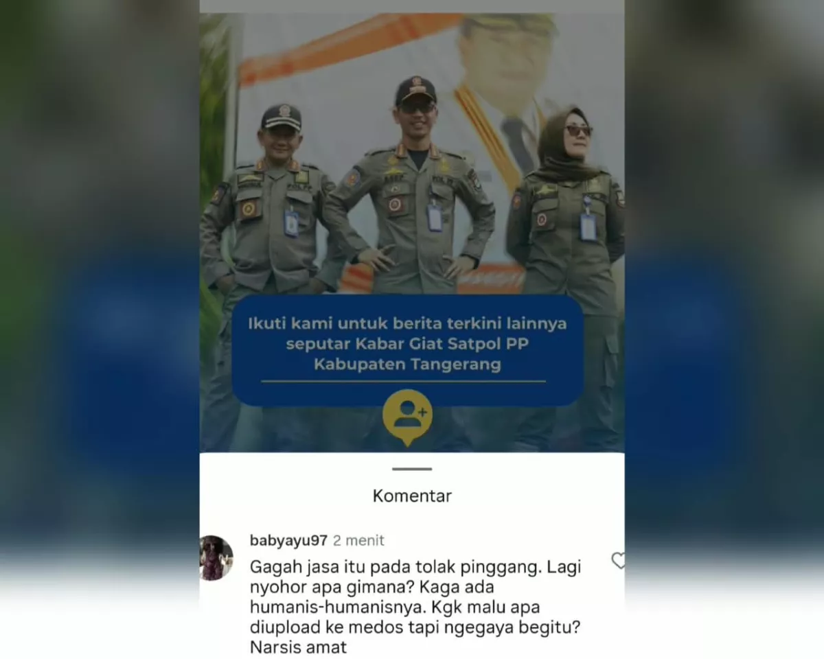 Gaya Bak Model hingga Pasang Lagu Hip-hop 'Explicit', Unggahan Satpol PP Kabupaten Tangerang Panen Kritik Pedas Warganet: "Narsis Amat!" 
