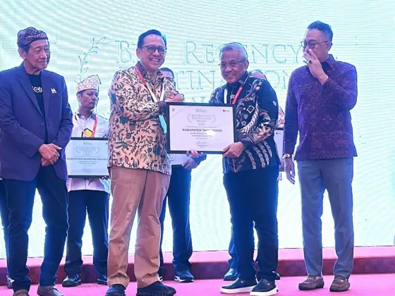 Kabupaten Tangerang Raih ITMW Best Regency Destination Award 2026