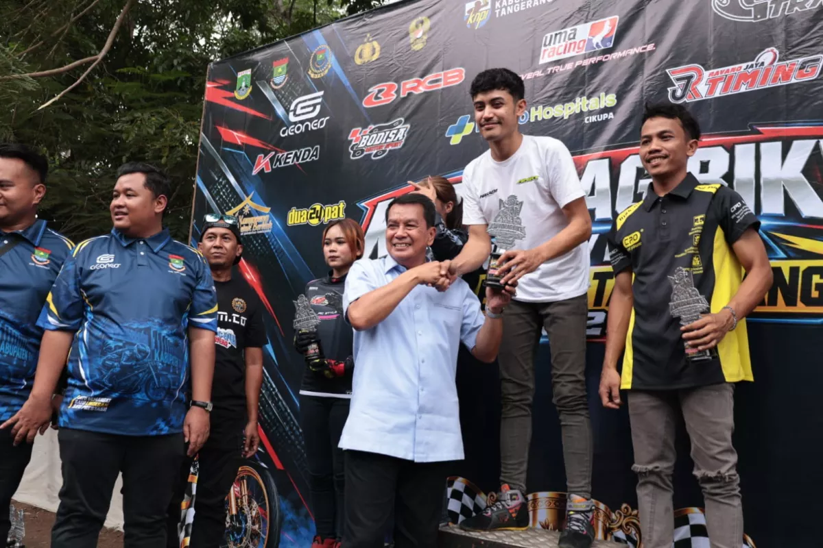 Lewat Ajang KNPI Drag Bike Bupati Tangerang Dorong Anak Muda Tinggalkan Balap Liar