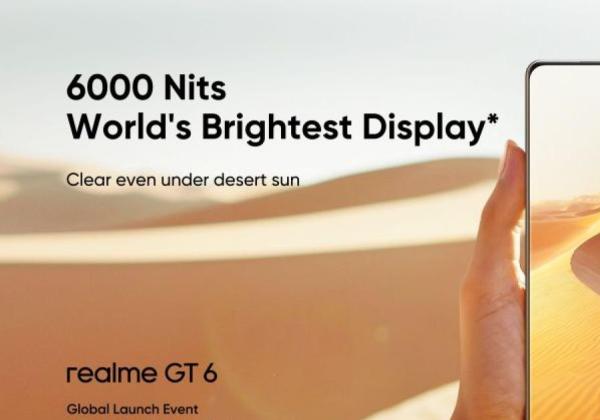 Realme GT 6 Bakal Segera Meluncur, Punya layar Paling Terang di Dunia
