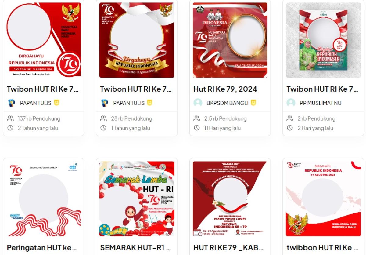 Link Twibbon HUT RI ke 79: Cocok Buat di Medsos, GRATIS!
