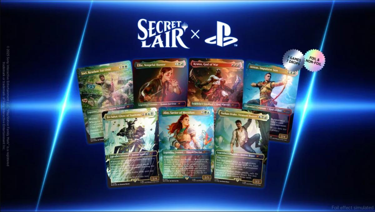 Karakter Ikonik PlayStation Resmi Hadir di Magic: The Gathering Secret Lair