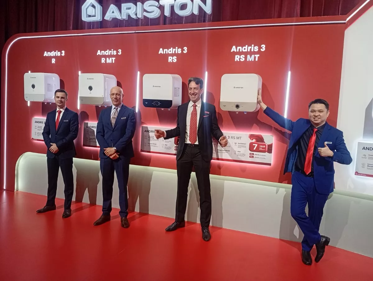 Ariston Luncurkan Andris 3: Pemanas Air Pintar Berdesain Italia dengan Fitur Wi-Fi