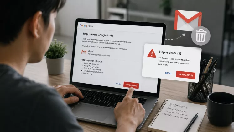 Spam dan Promosi Berseliweran? Begini Cara Menghapus Akun Gmail Milikmu