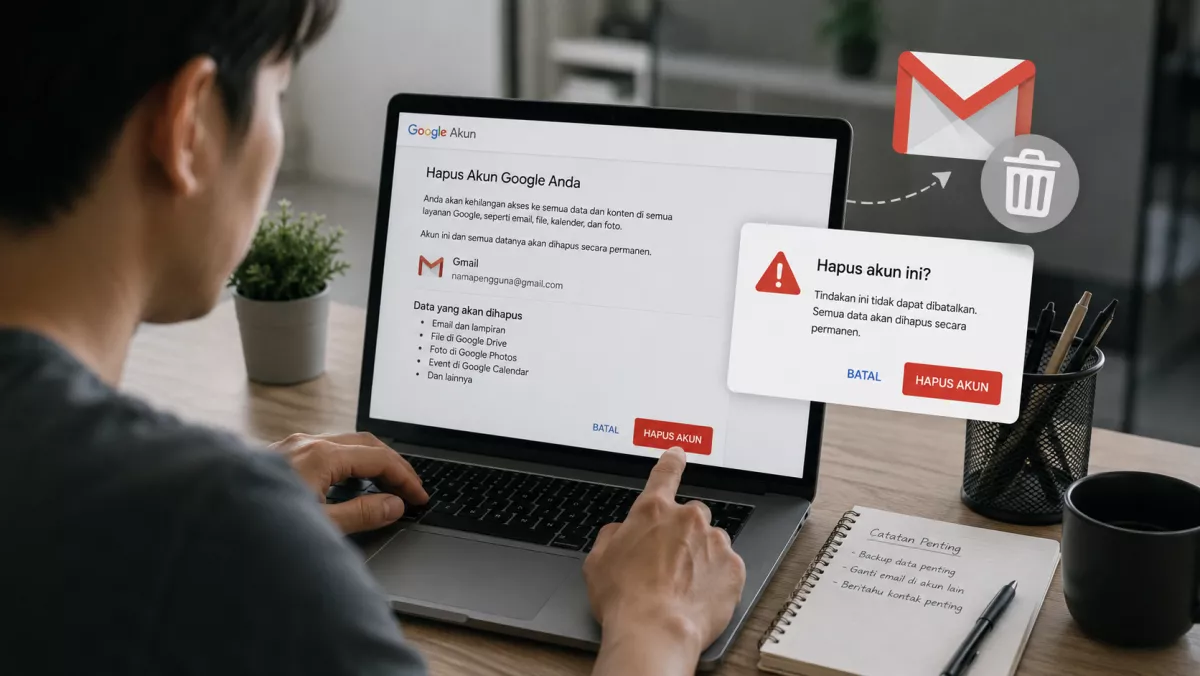 Spam dan Promosi Berseliweran? Begini Cara Menghapus Akun Gmail Milikmu
