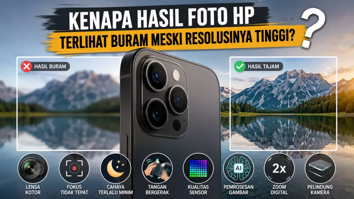 Kenapa Hasil Foto HP Terlihat Buram Meski Resolusi Kameranya Tinggi?