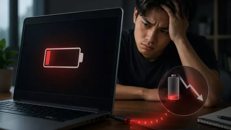 Penyebab Baterai Laptop Cepat Ngedrop yang Jarang Disadari Orang