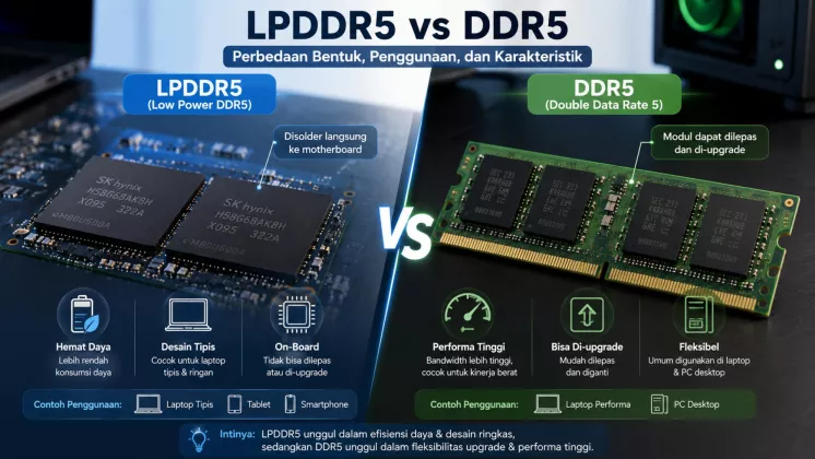 Apakah RAM LPDDR Lebih Baik daripada DDR? Apa Sih Bedanya?