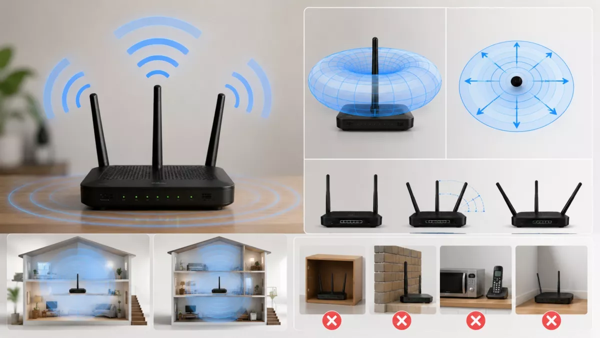 Ke Arah Mana Antena WiFi Router Harusnya Menghadap agar Optimal? 