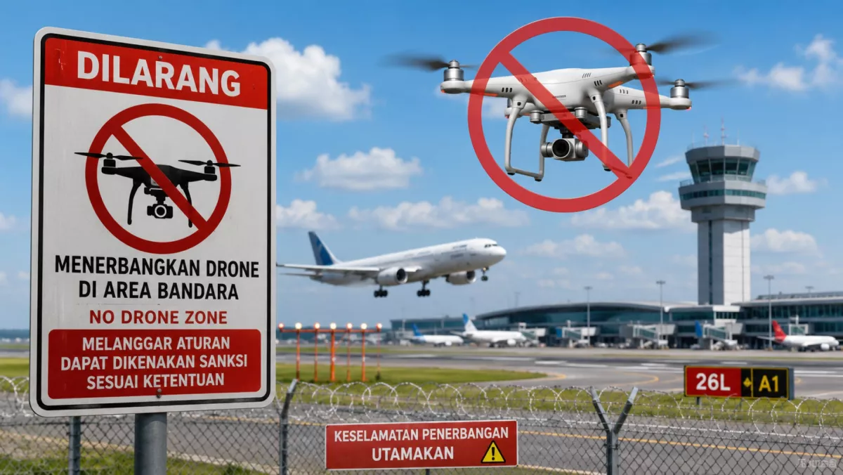 Kenapa Drone Dilarang Terbang di Dekat Bandara? Ini Alasannya