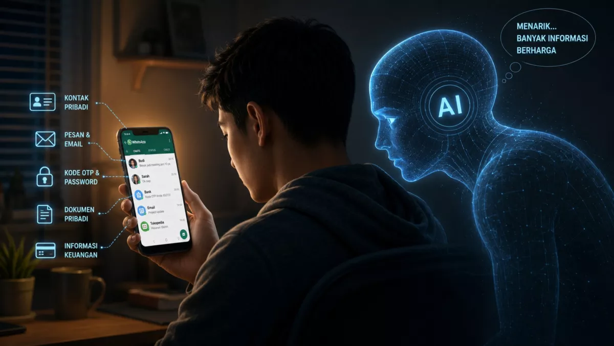 Apa Risiko Membiarkan AI Melihat Layar HP atau Laptopmu? Ini Dia