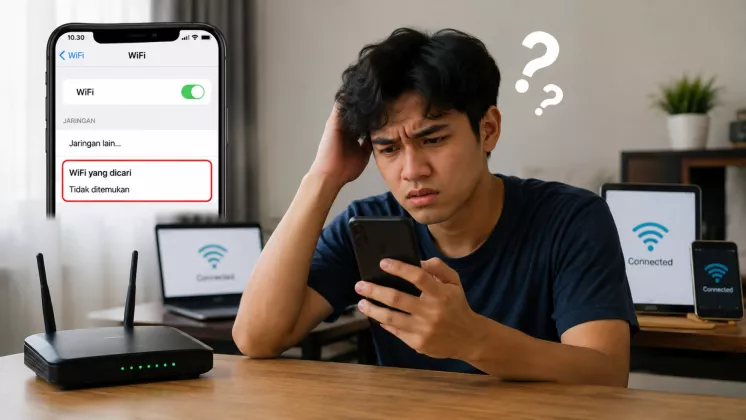 HP Tidak Bisa Menemukan WiFi Tertentu, Padahal Perangkat Lain Bisa Terhubung? Ini Biang Keroknya