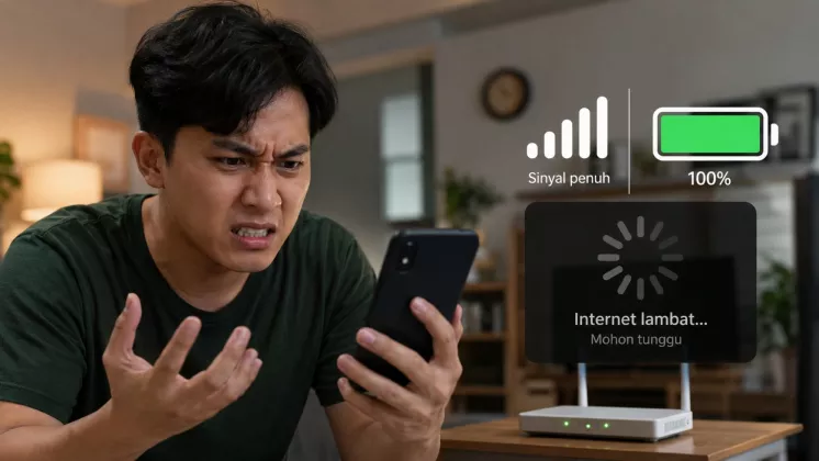 Internet Terasa Lelet Padahal Sinyal Penuh? Ini Penyebabnya