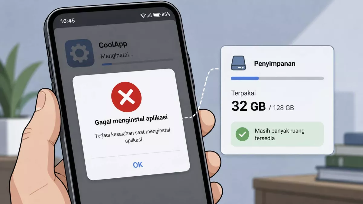 Memori HP Masih Banyak tapi Aplikasi Gagal Diinstal, Kenapa Bisa Begitu?