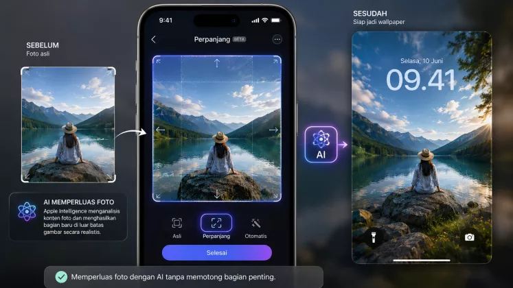 iOS 27 Bisa Memperluas Foto agar Pas Jadi Wallpaper, Bagaimana AI Melakukannya?