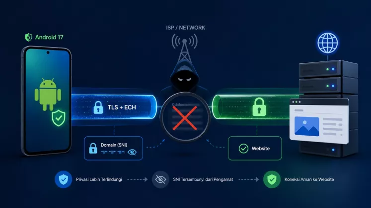 Mengenal Encrypted Client Hello yang Mulai Digunakan Android 17