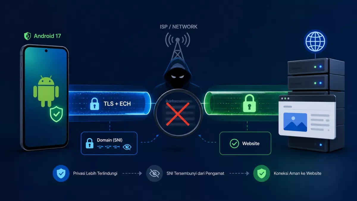 Mengenal Encrypted Client Hello yang Mulai Digunakan Android 17