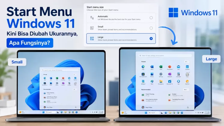 Start Menu Windows 11 Kini Bisa Diubah Ukurannya, Apa Fungsinya?
